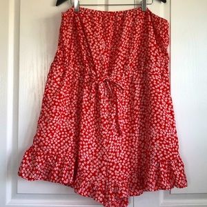 Strapless Floral SHEIN Romper